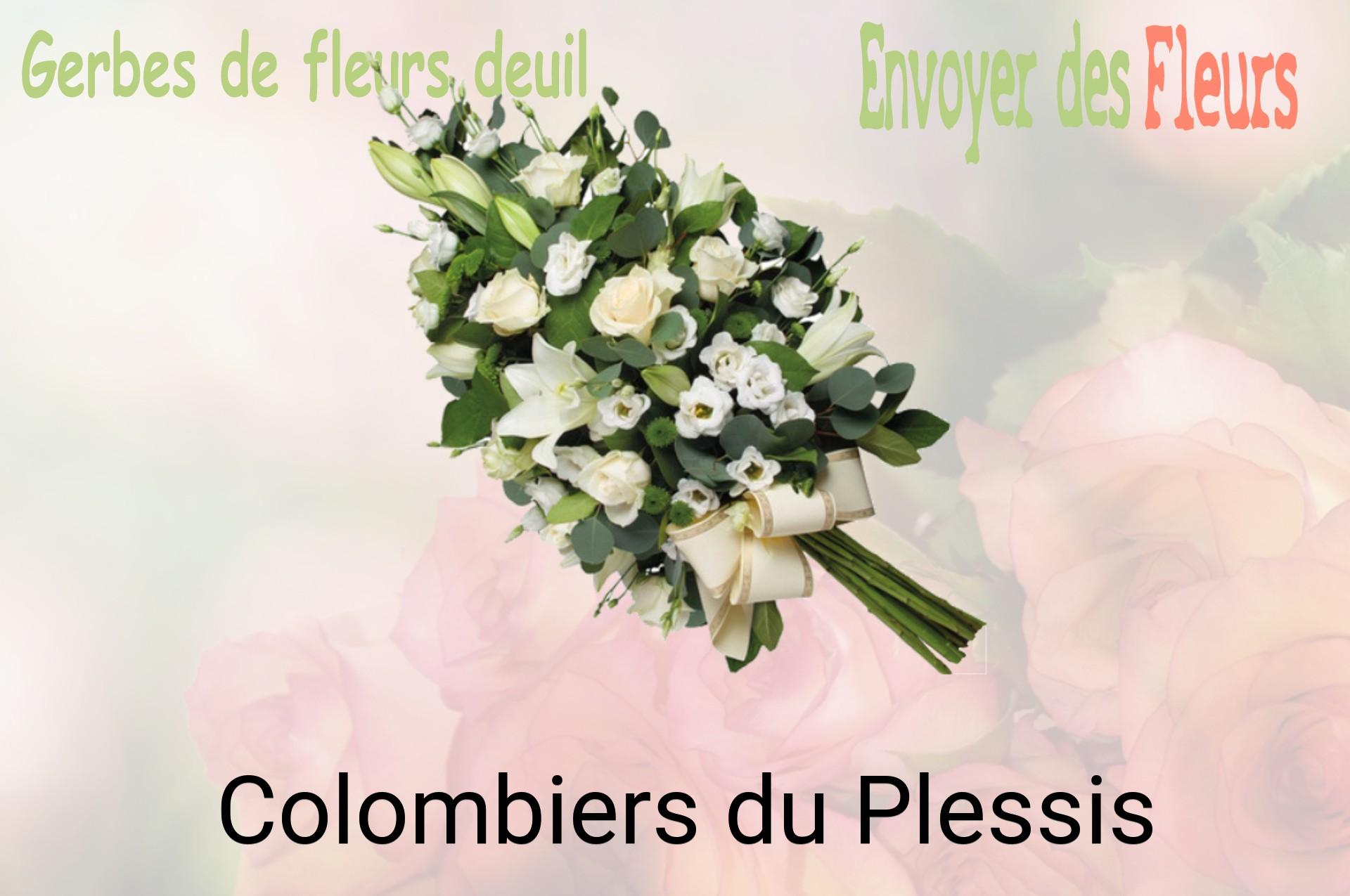 Gerbe de fleurs de deuil livrée à Colombiers-du-Plessis